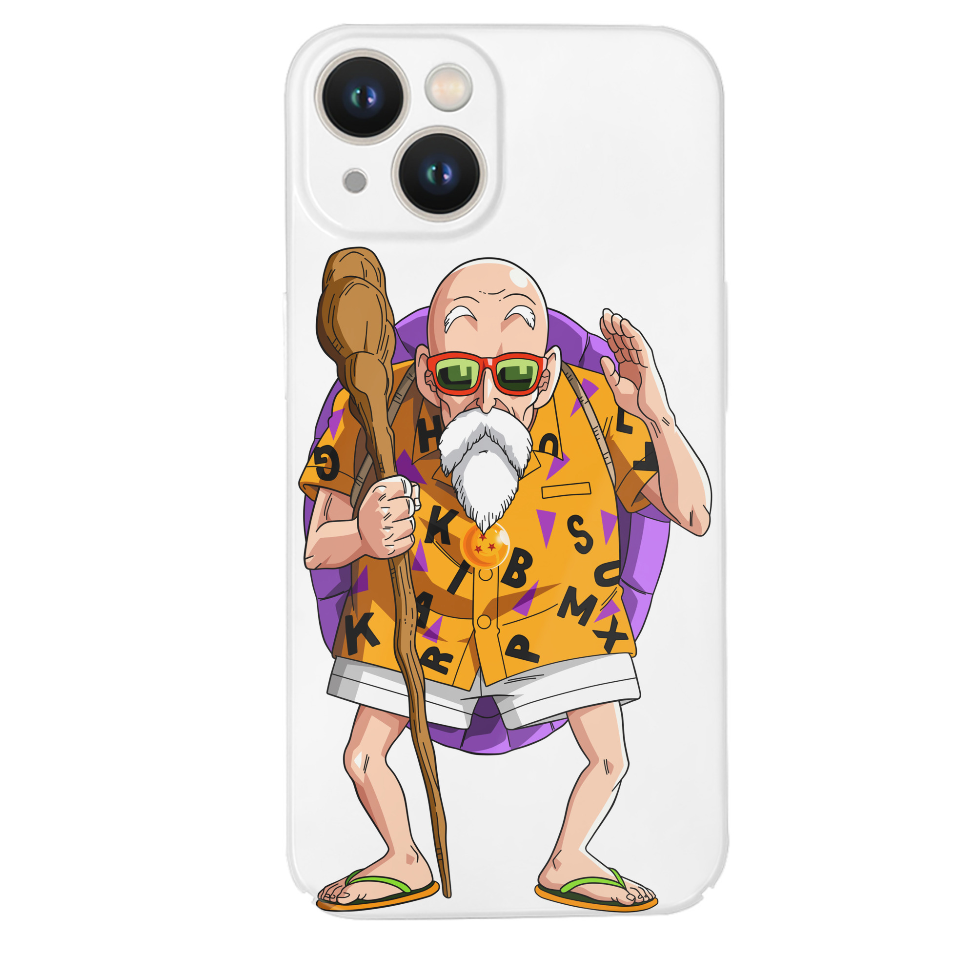 （画像用） ドラゴンボール 亀仙人（かめせんにん） DRAGON BALL Master Roshi Kame Sennin 【iPhone 14シリーズ対応】ハードケース